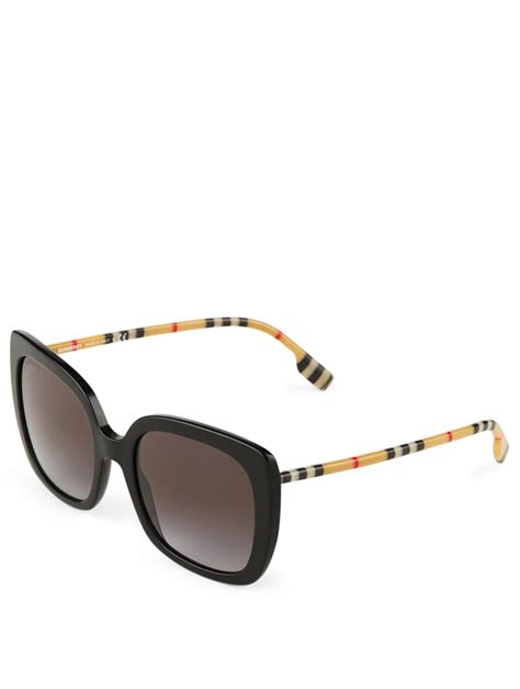 burberry men's check square sunglasses|burberry vintage check sunglasses.